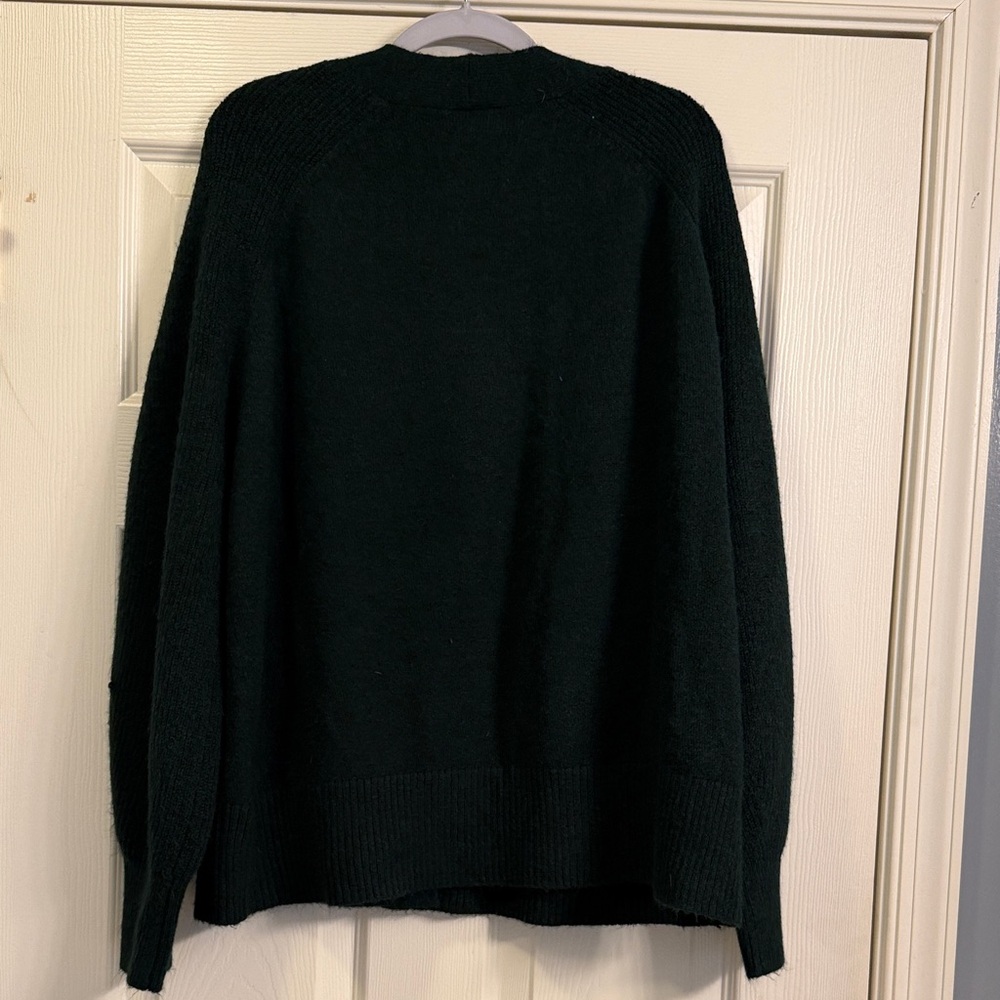 Classic Hunter Green Button-Up Cardigan - Picture 5 of 5